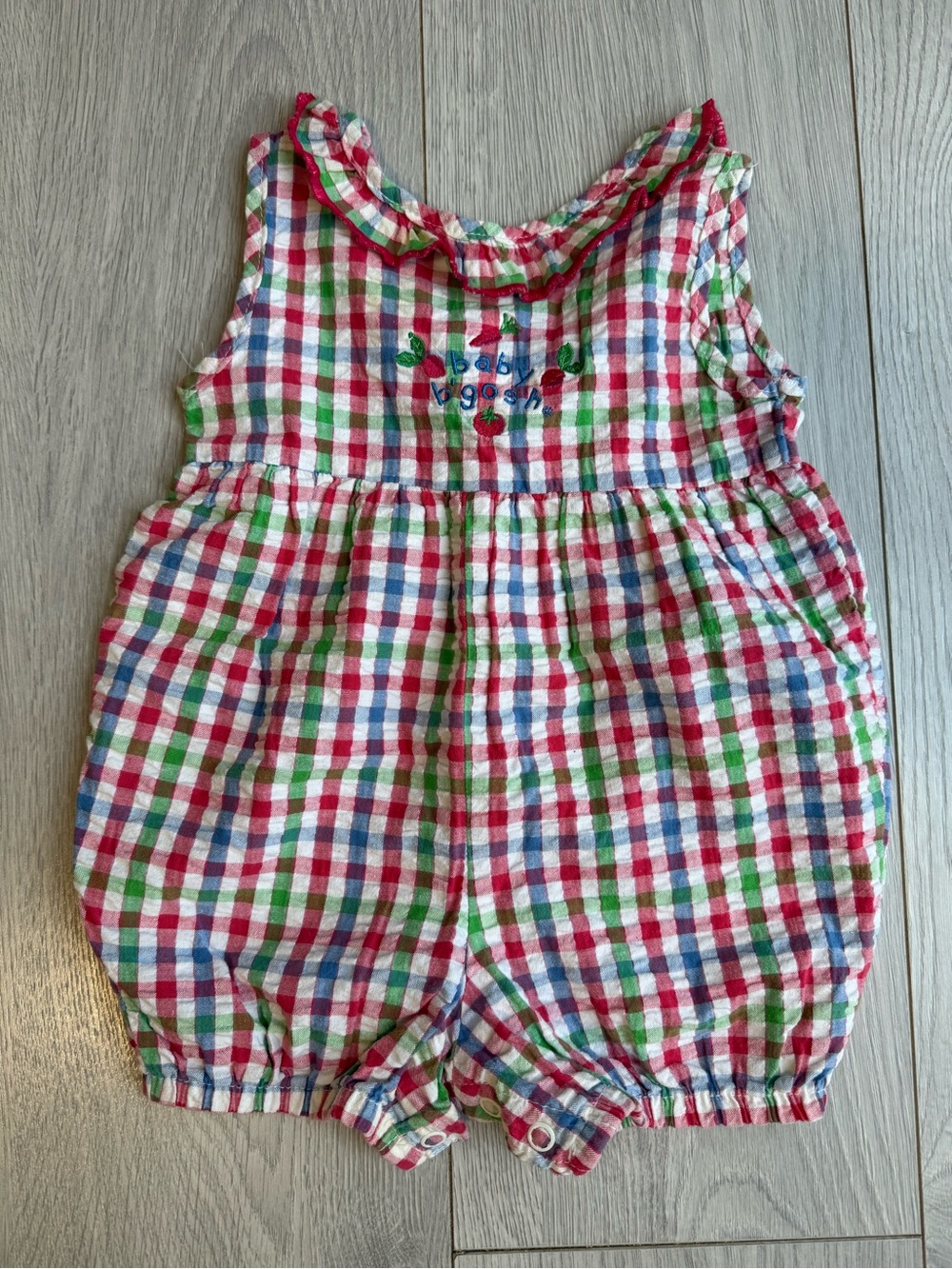 Vintage veggie Oshkosh romper